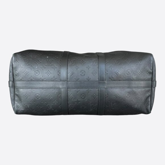 Louis Vuitton Black Monogram Shadow Keepall 50 - Picture 5 of 7
